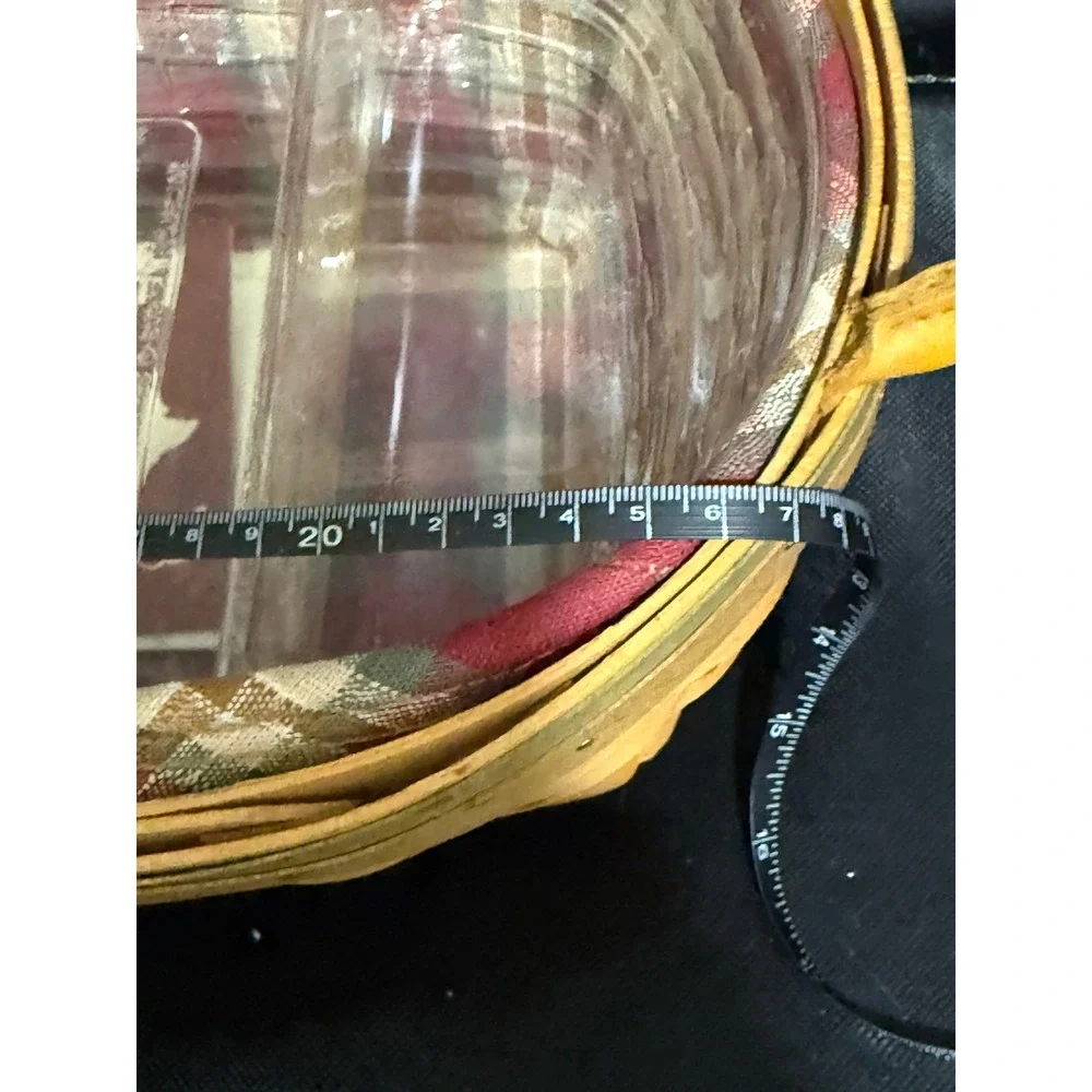 Longaberger 2001‎ Autumn Reflections Large Pail Blessings Basket Tartan Liner